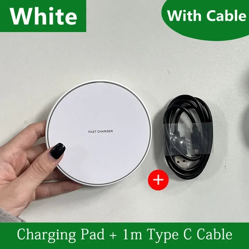 Wireless Charger Mobile Phone Chargers Pad Stand For iPhone 16 15 14 13 12 11 Pro Max Samsung Xiaomi Fast Charging Dock Station