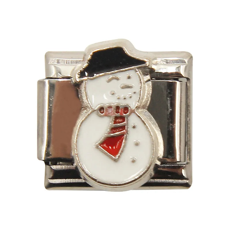 Mixed Charms Italian Link Charms Fits 9mm Stainless Steel Bracelet Jewelry Making DIY Watermelon Lamb Panda Decoration