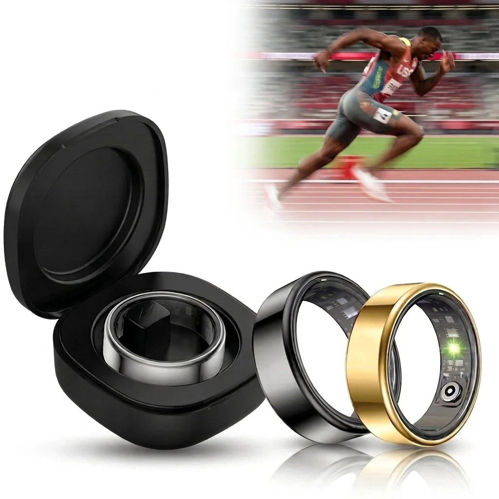 Smart Ring Heart Rate Blood Pressure Sleep Monitoring Motion Tracking Waterproof Men Women Smart Ring For Android Holiday Gift