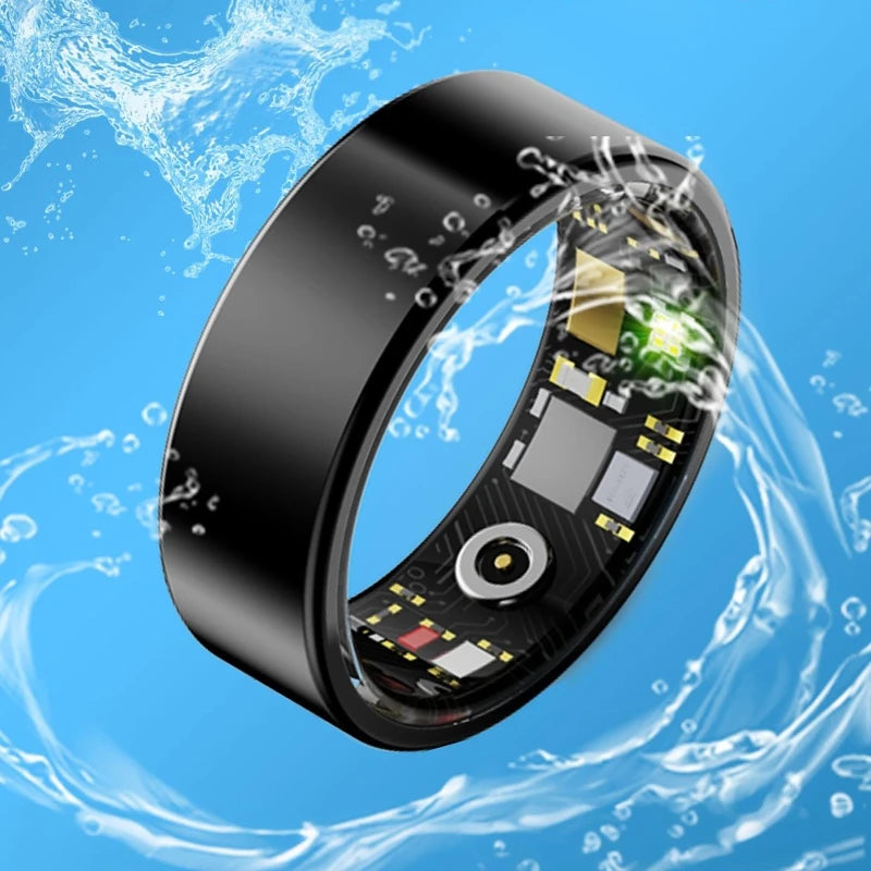 Smart Ring Heart Rate Blood Pressure Sleep Monitoring Motion Tracking Waterproof Men Women Smart Ring For Android Holiday Gift