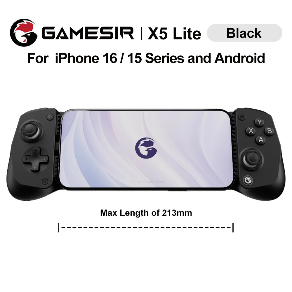 GameSir X5 Lite Mobile Gaming Controller Phone Gamepads for iPhone 16 15 Series IOS iPad Mini Y700 Android Tablet Controle