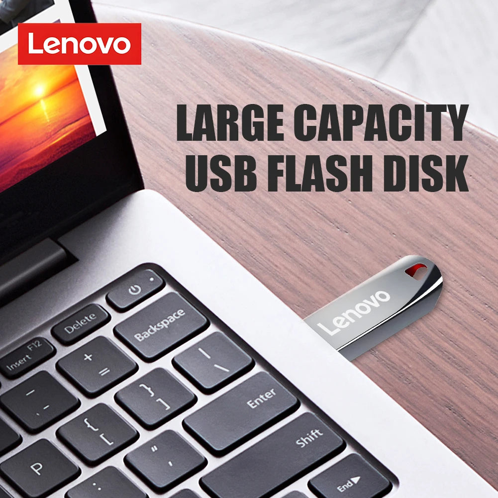 Lenovo High Speed USB 3.0 Pen Drive Portable SSD U Disk Flash Drive 512G 256G 64G Fast Data Transfer Memory Stick Network Card