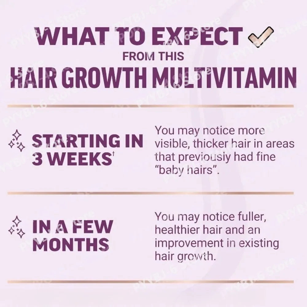 Hair Growth Support Capsules with Biotin Collagen Saw Palmetto Horsetail Zinc for Stronger Hair Daily Beauty Supplement 90 Count