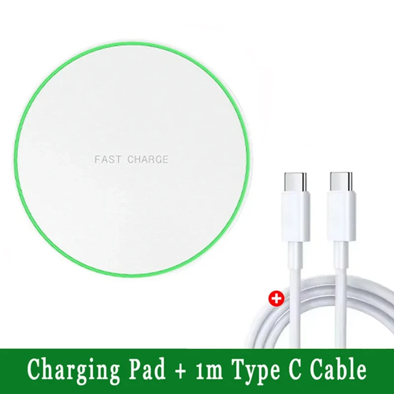 Wireless Charger Mobile Phone Chargers Pad Stand For iPhone 16 15 14 13 12 11 Pro Max Samsung Xiaomi Fast Charging Dock Station