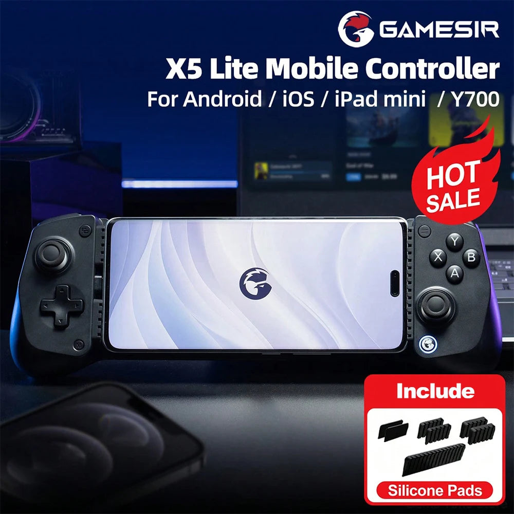GameSir X5 Lite Mobile Gaming Controller Phone Gamepads for iPhone 16 15 Series IOS iPad Mini Y700 Android Tablet Controle