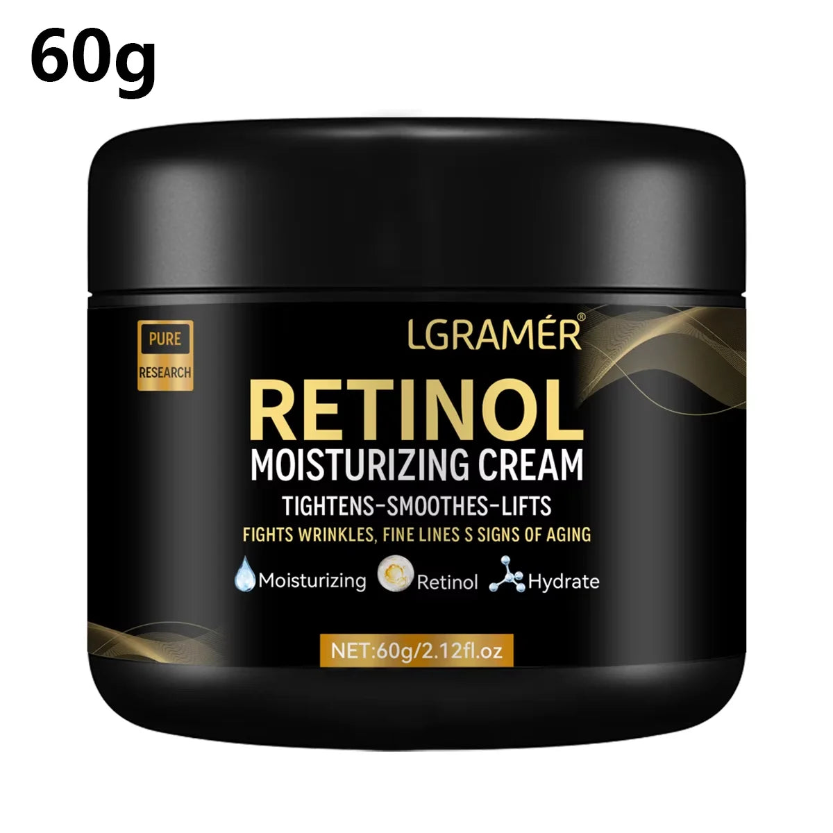 Men's Retinol Face Moisturizer Moisturizing Retinol Cream Moisturizing Anti-Wrinkle Aging Shrink Pores Whitening Smooth Retinol