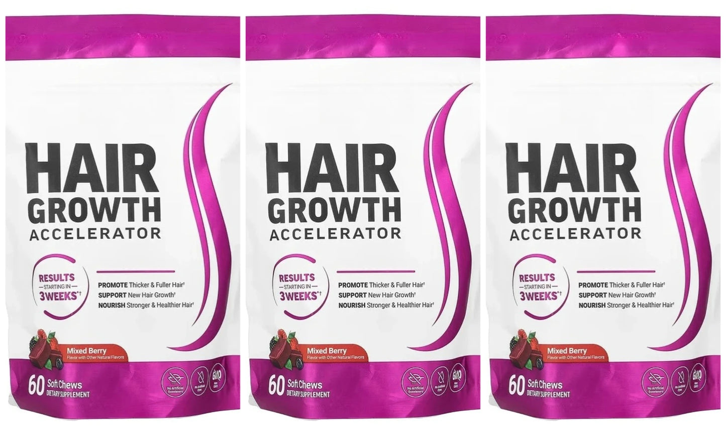 Hair Vitamin Gummies with Biotin Vitamin C E Daily Hair Care Support Nutritional Supplement Berry Flavor 60 Pieces